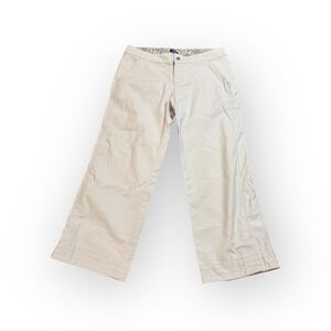 KÜHL Dry Stretch Convertible Pants Womens M Beige‎ Casual Hiking Outdoor Flaw